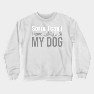 Sorry I can't, I have agility with my dog in English Crewneck Sweatshirt